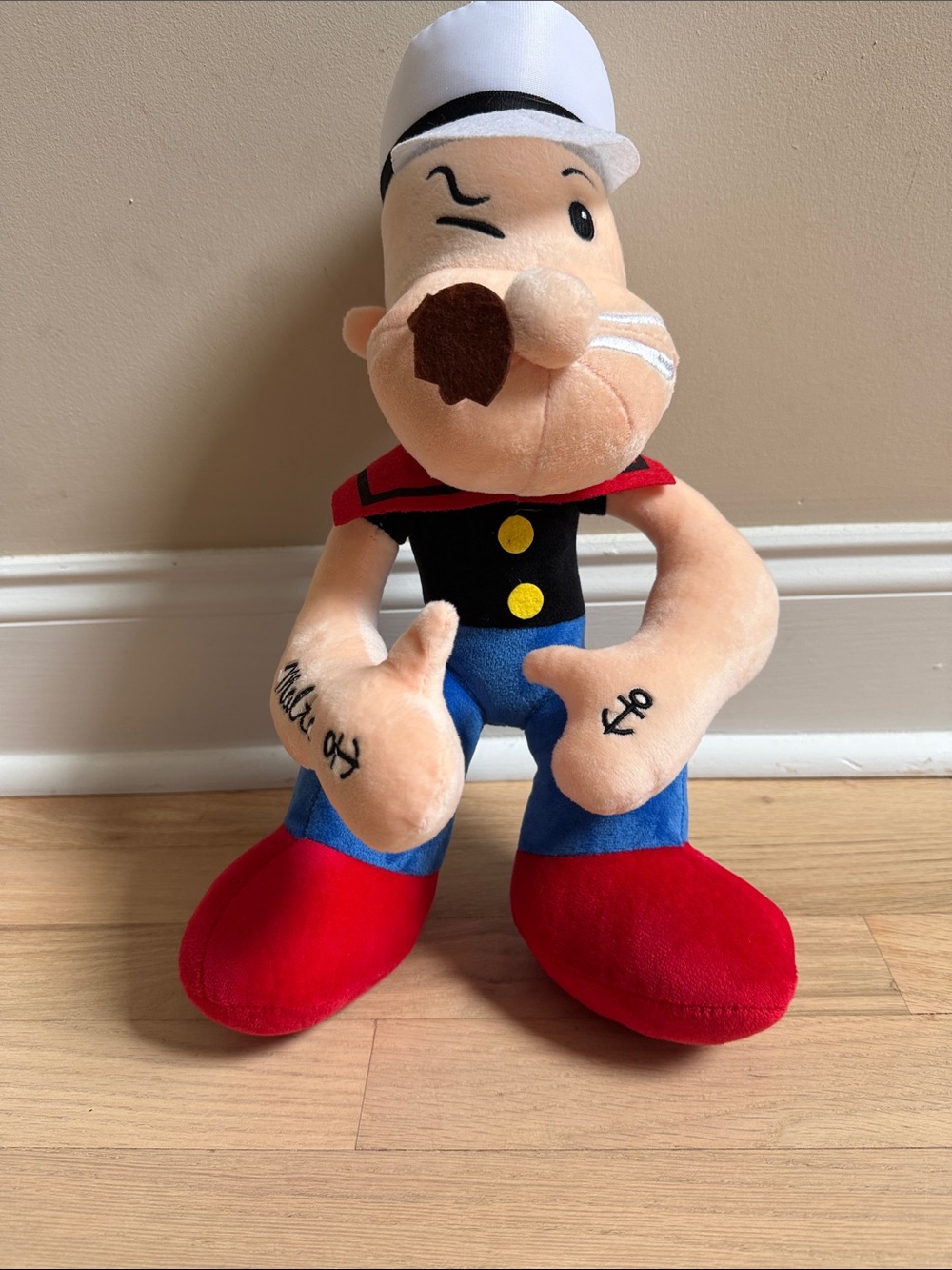 Popeye the Sailor Plush Figure purchased in Malta